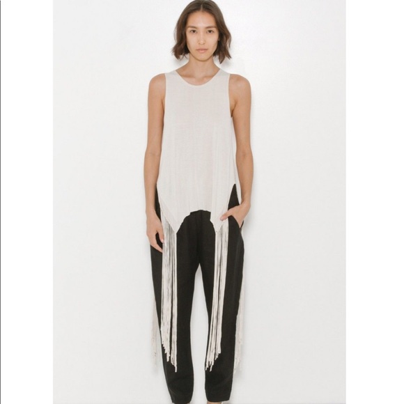 Raquel Allegra Tops - RAQUEL ALLEGRA **sold** fringe tank top